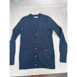 Hollister Y2k 2010s Navy Sweater Cardigan Indie Sleeze Balletcore Girly